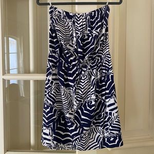 Lilly Pulitzer navy and white dress